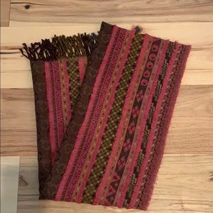 Multicolor wool scarf